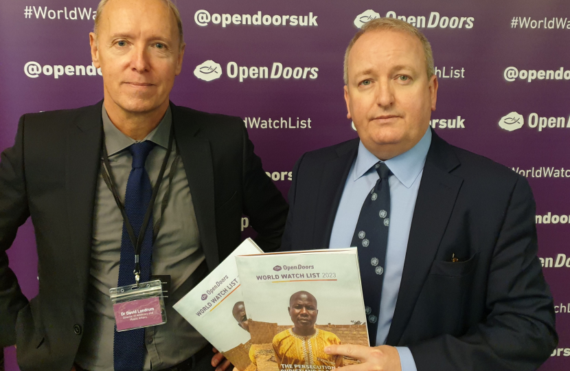 Mark Pritchard MP Open Doors World Watch List 2023
