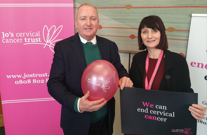 Mark Pritchard MP and Sam Dixon, Chief Executive of Jo's Cervical Cancer Trust