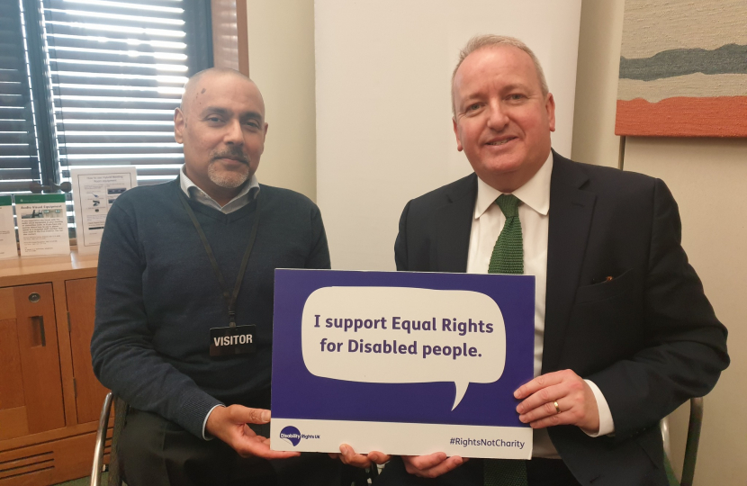 Mark Pritchard MP Kamran Malik Disability Rights UK