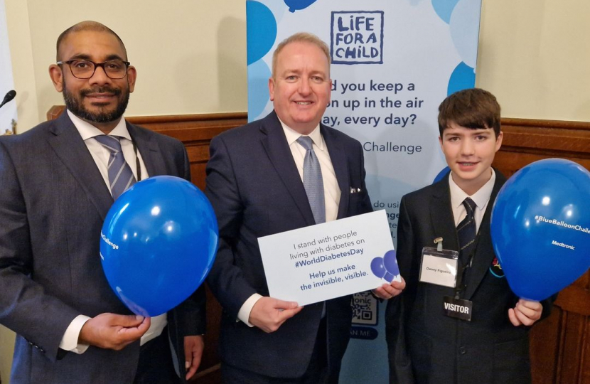 Mark Pritchard MP World Diabetes Day