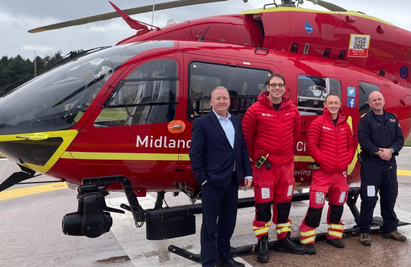 Mark Pritchard MP Midlands Air Ambulance