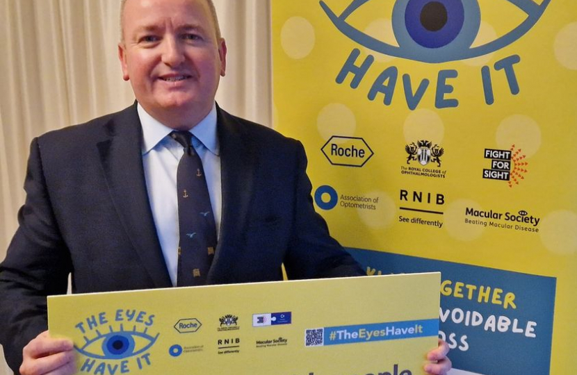 Mark Pritchard MP and The Eyes Have It Campaign