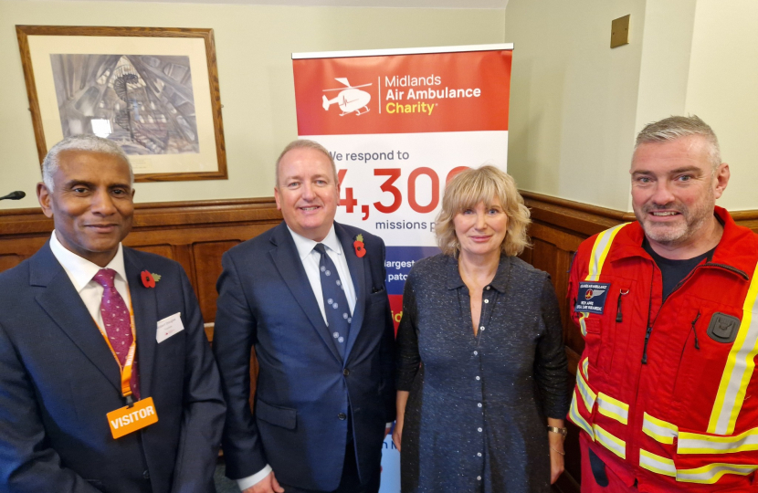 Mark Pritchard MP Midlands Air Ambulance Charity