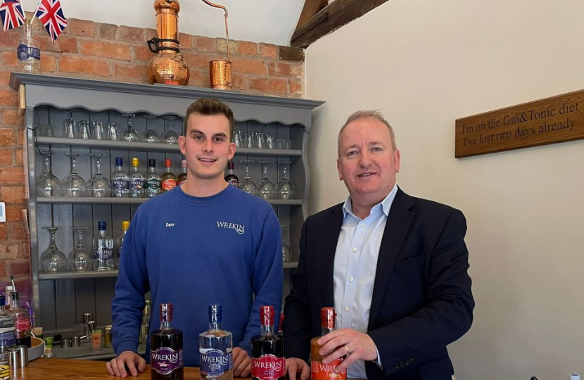 Mark Pritchard MP Wrekin Spirit Distillery