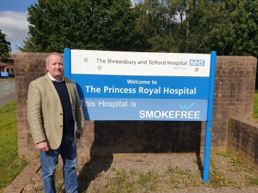 Mark Pritchard MP Princess Royal Hospital Telford and Wrekin