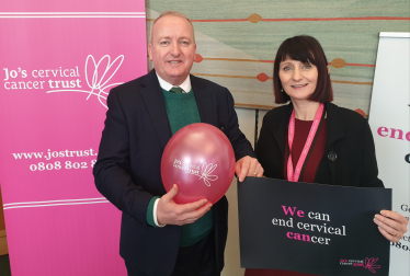 Mark Pritchard MP and Sam Dixon, Chief Executive of Jo's Cervical Cancer Trust