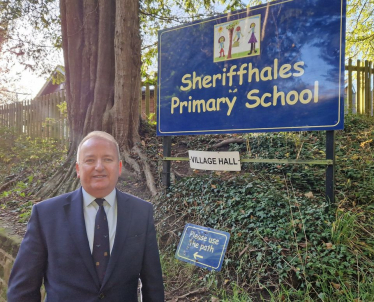 Mark Pritchard MP Sheriffhales Primary School