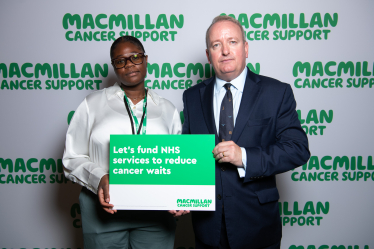 Mark Pritchard Naomi Shoretire Macmillan Cancer Support