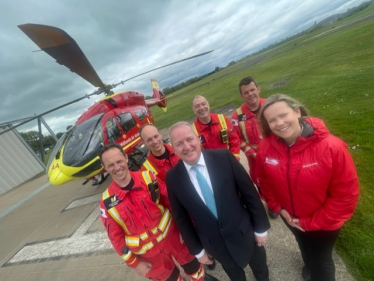 Midlands Air Ambulance Charity Mark Pritchard MP